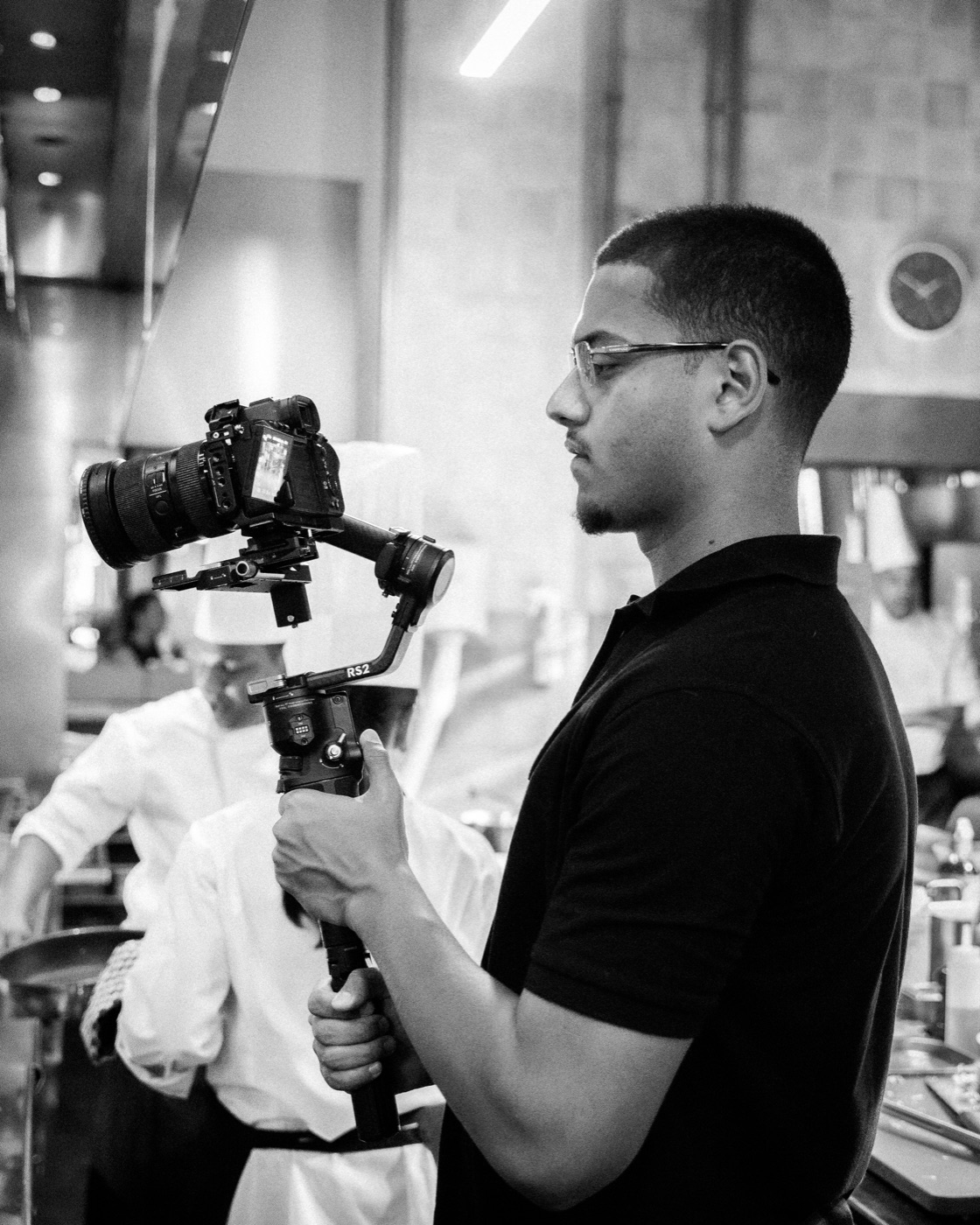 Freelance videographer filming in Dubai