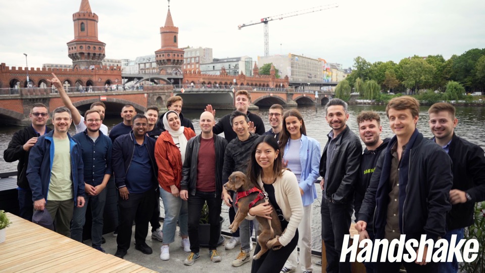 Handshake company culture film shot in Berlin